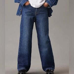 Calvin Klein High Rise Wide Leg Jean